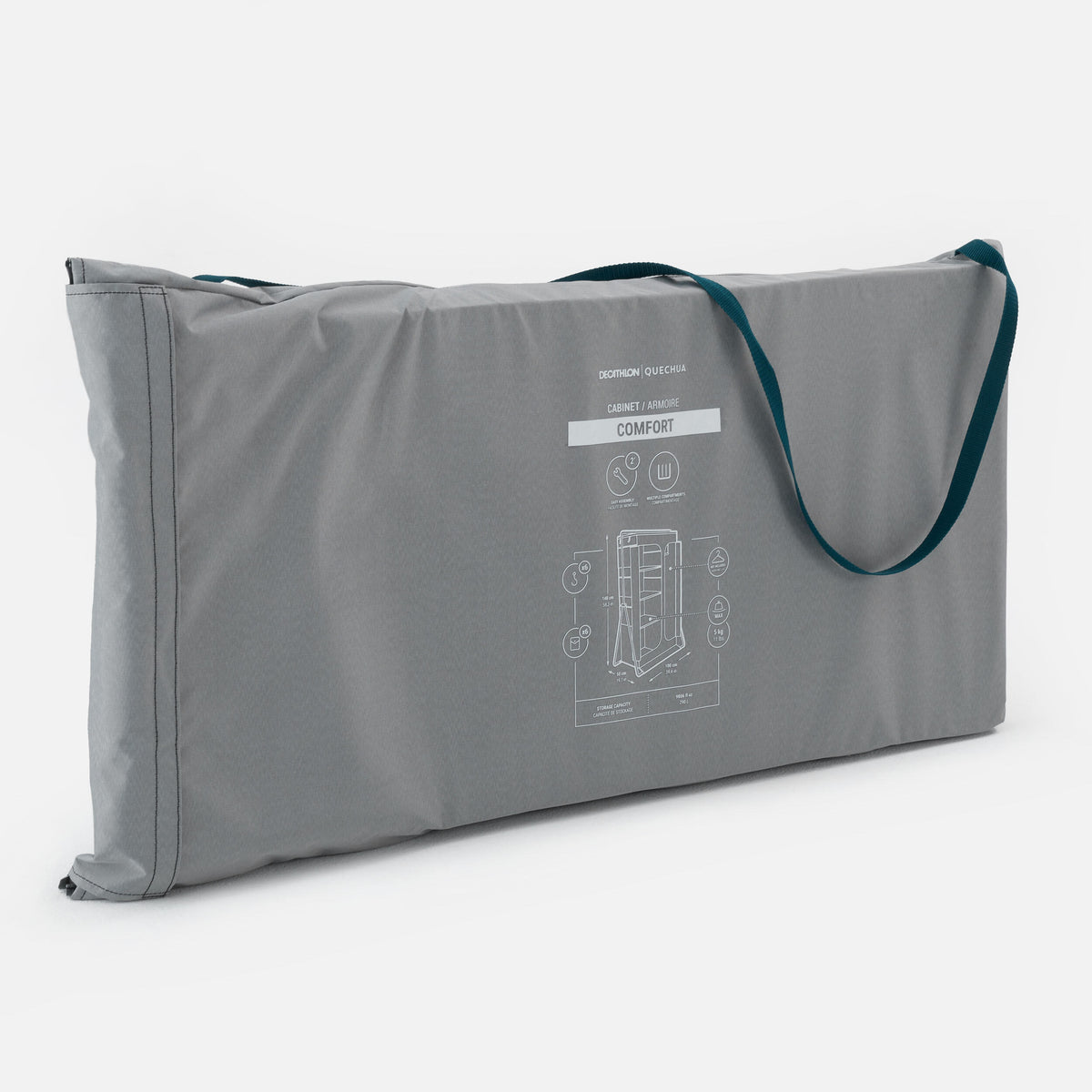 Quechua Large Folding And Compact Camping Wardrobe 
