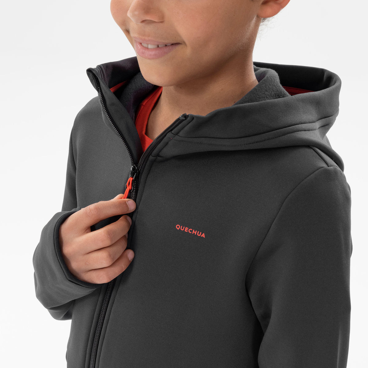 Quechua KIDS’ HIKING FLEECE JACKET - MH500 AGED 7-15 