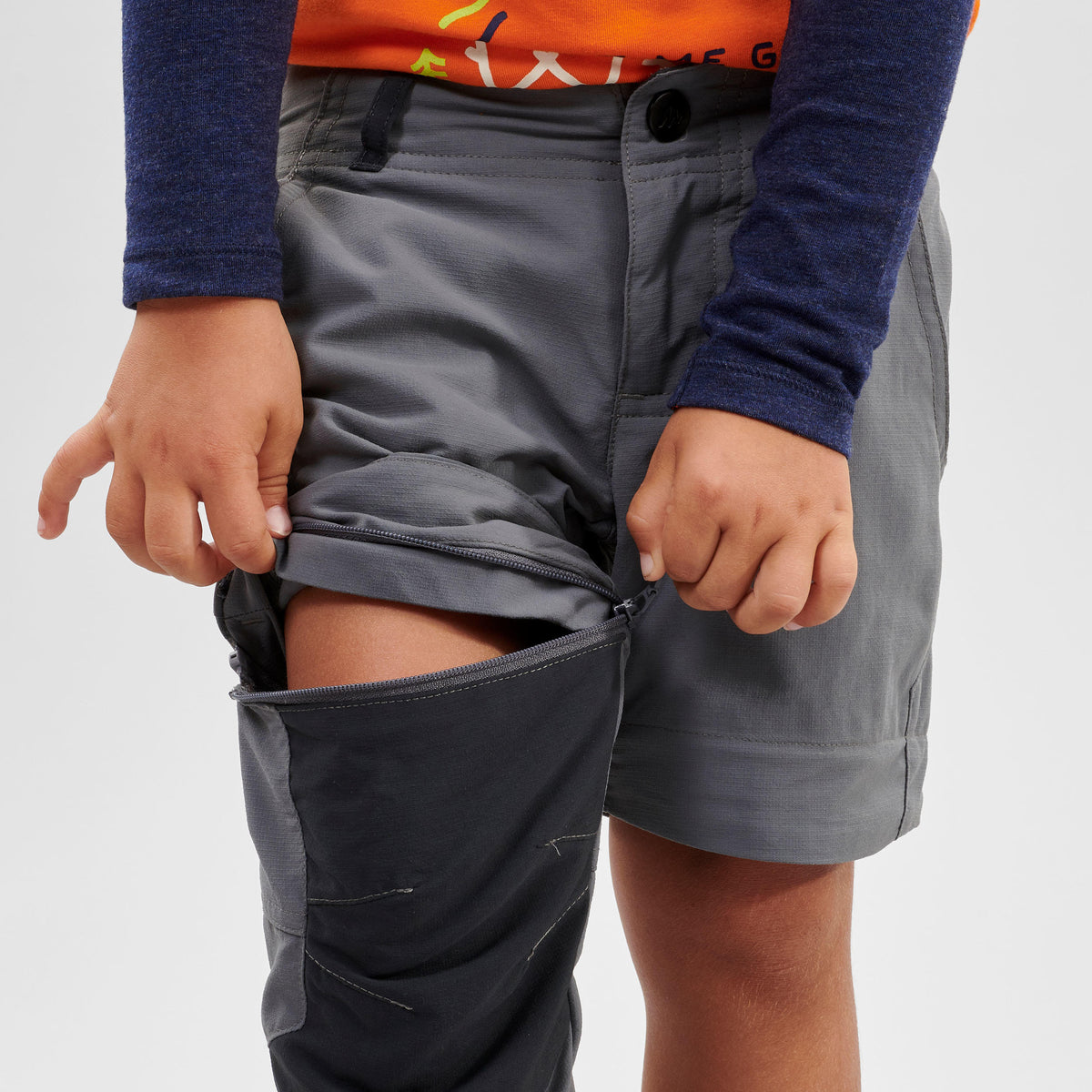 Quechua Kids' Hiking Zip-Off Trousers MH500 2