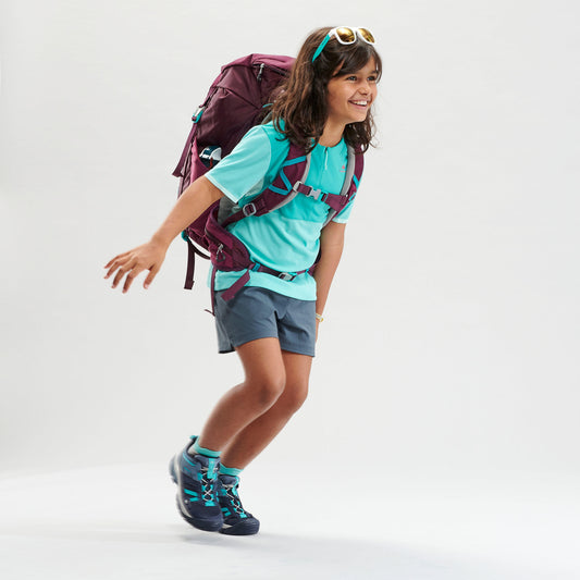 Quechua Hiking Shorts - MH500 - Dark Grey - Children 7