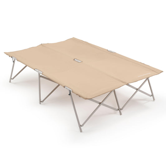 Quechua CAMP BED FOR CAMPING - DOUBLE CAMP BED SECOND 130 CM 