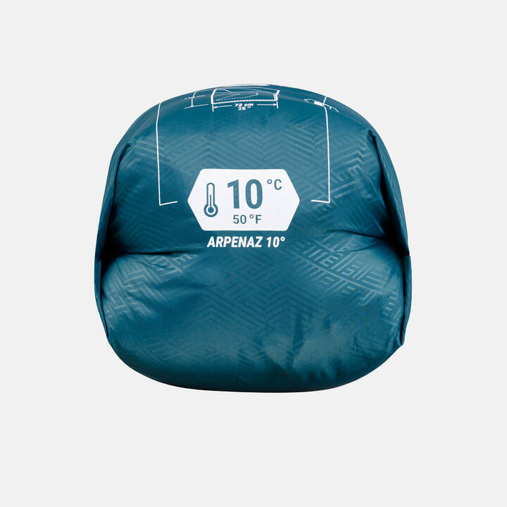 Quechua REFURBISHED CAMPING SLEEPING BAG - ARPENAZ 10° 