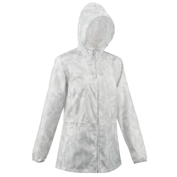Quechua Refurbished Womens Windproof And Water-repellent Hiking Jacket 