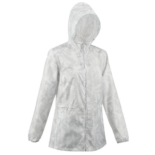 Quechua Refurbished Womens Windproof And Water-repellent Hiking Jacket 