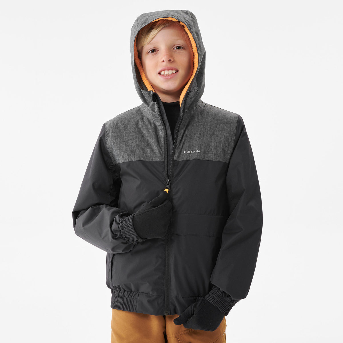 Quechua KIDS’ WARM AND WATERPROOF WINTER HIKING JACKET - SH100 -3.5°C - 7