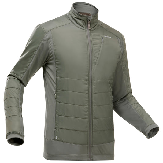Quechua Men's Warm Hybrid Fleece Hiking Jacket 