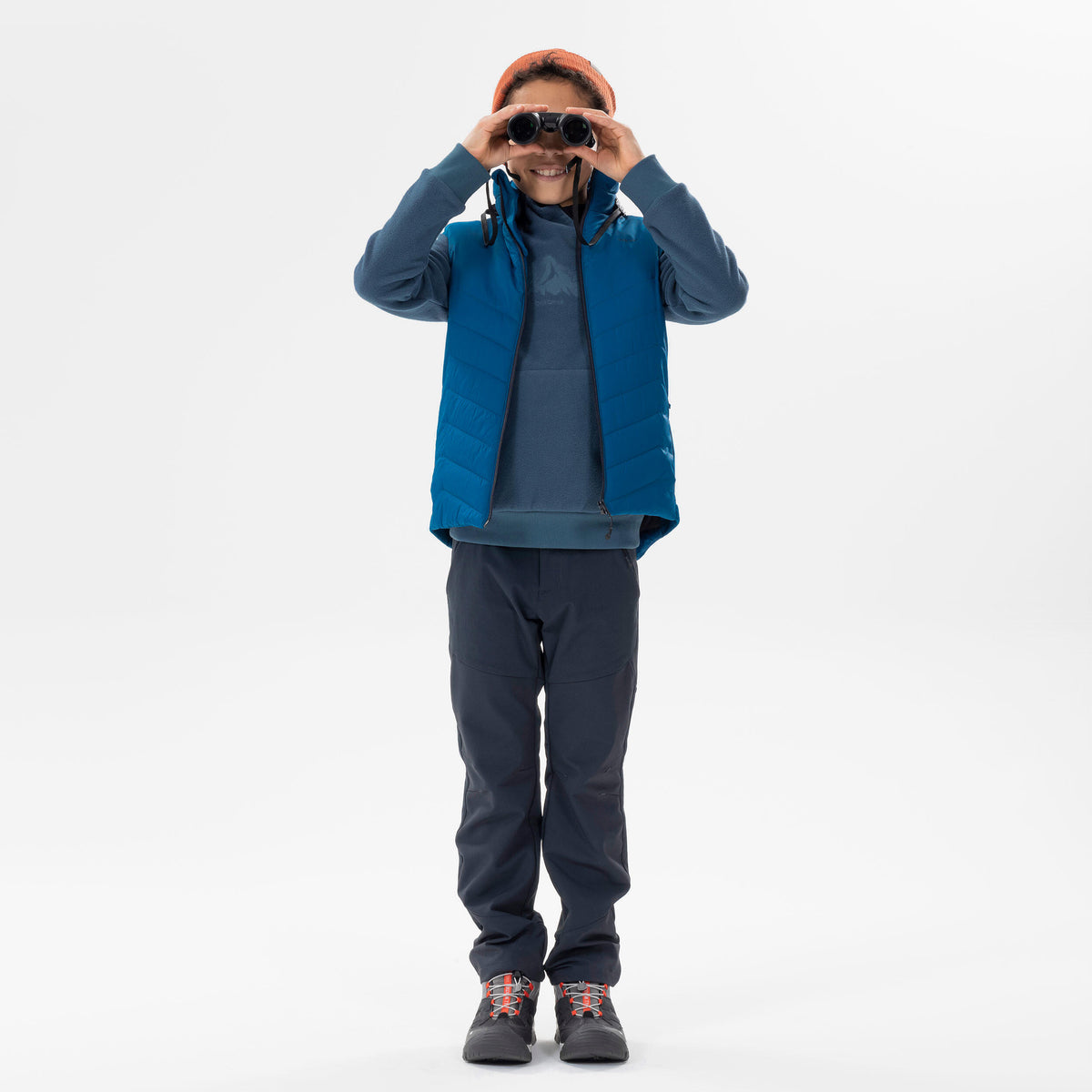 Quechua Kids' 7-15 Years Hiking Hybrid Padded Sleeveless Jacket 