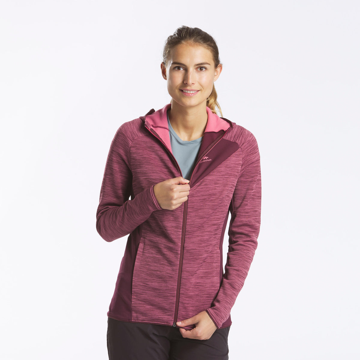 Quechua Women's Hiking Thin Fleece Jacket 