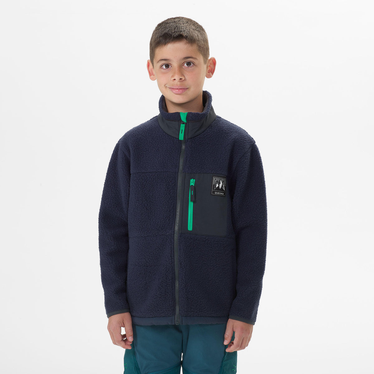 Quechua Kids' 7-15 Years Hiking Warm Fleece Jacket MH500 