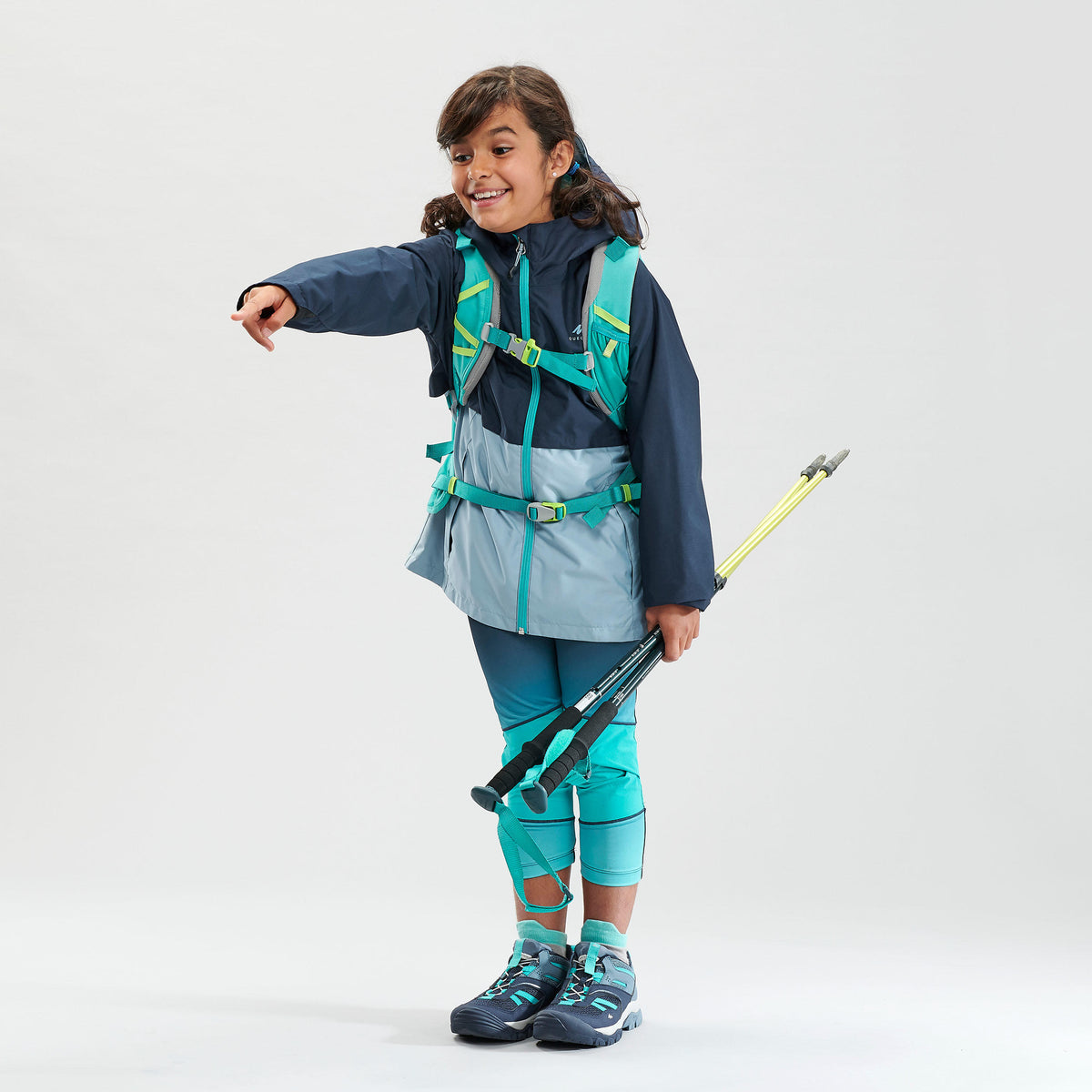 Quechua Kids’ Waterproof Hiking Jacket - MH500 Aged 7-15 