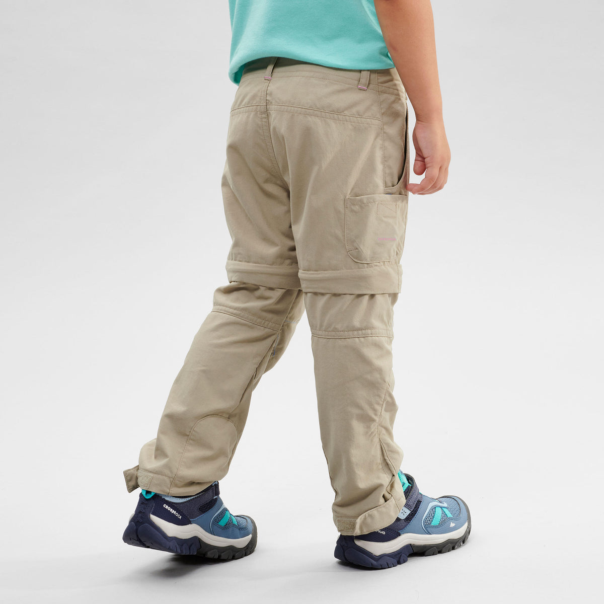 Quechua Modular Hiking Trousers - MH500 KID Grey/blue - Children 2