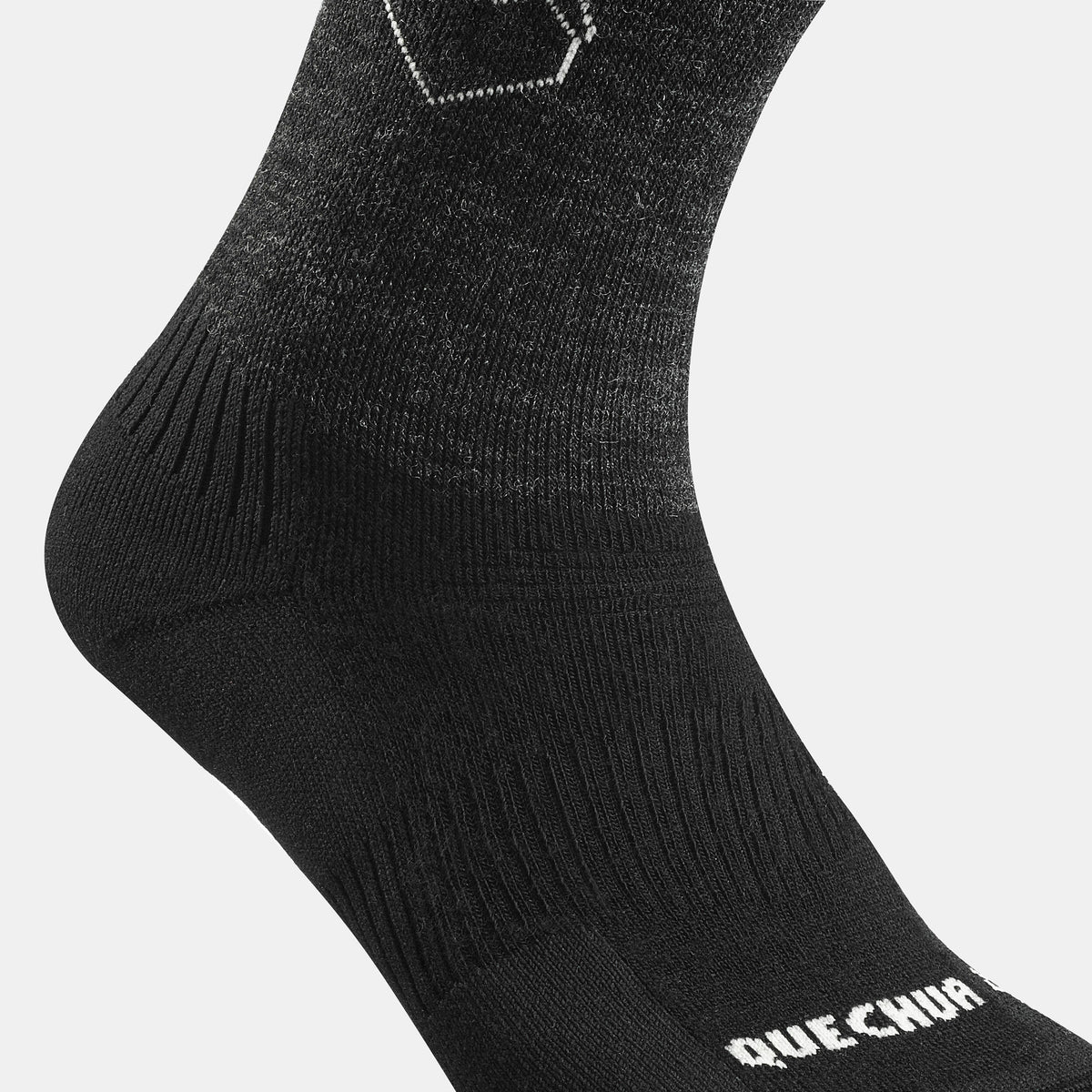 Quechua Warm Hiking Socks SH500 Mid 2 Pairs