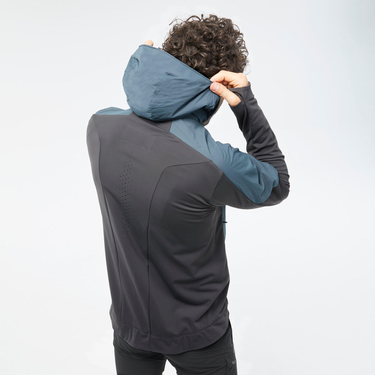 Quechua Men’s Hiking Hybrid Hooded Fleece Jacket 