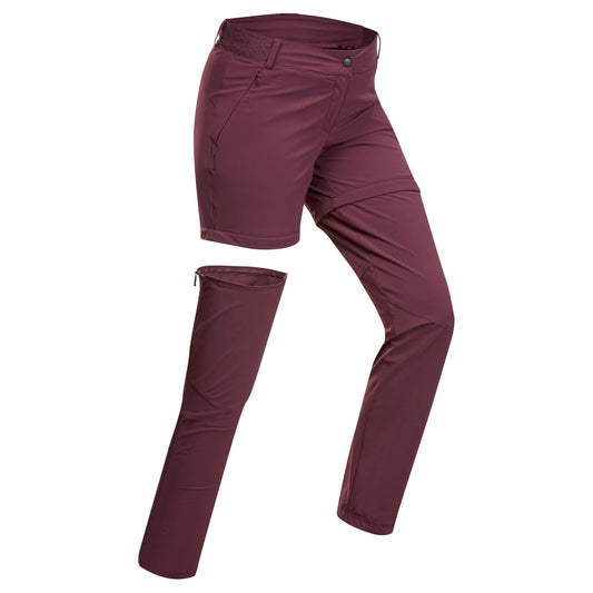 Quechua Women's Convertible Mountain Hiking Trousers 