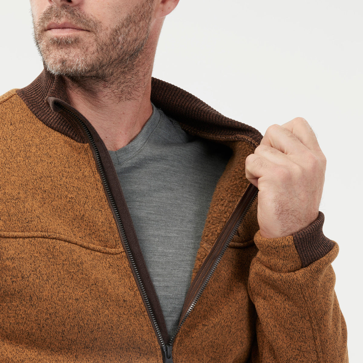 Quechua Men’s Warm Fleece Hiking Jacket 