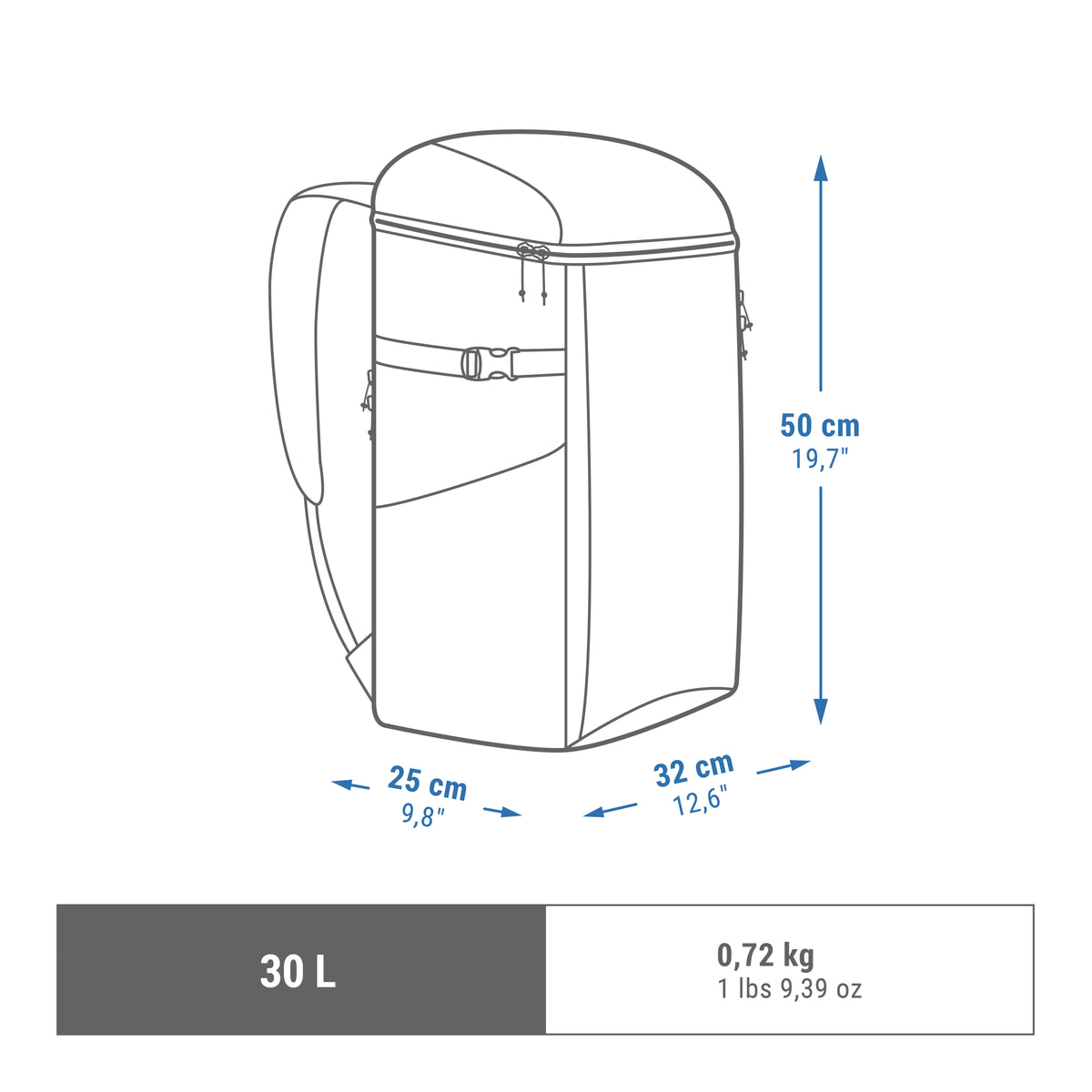 Quechua Isothermal Backpack 30L 