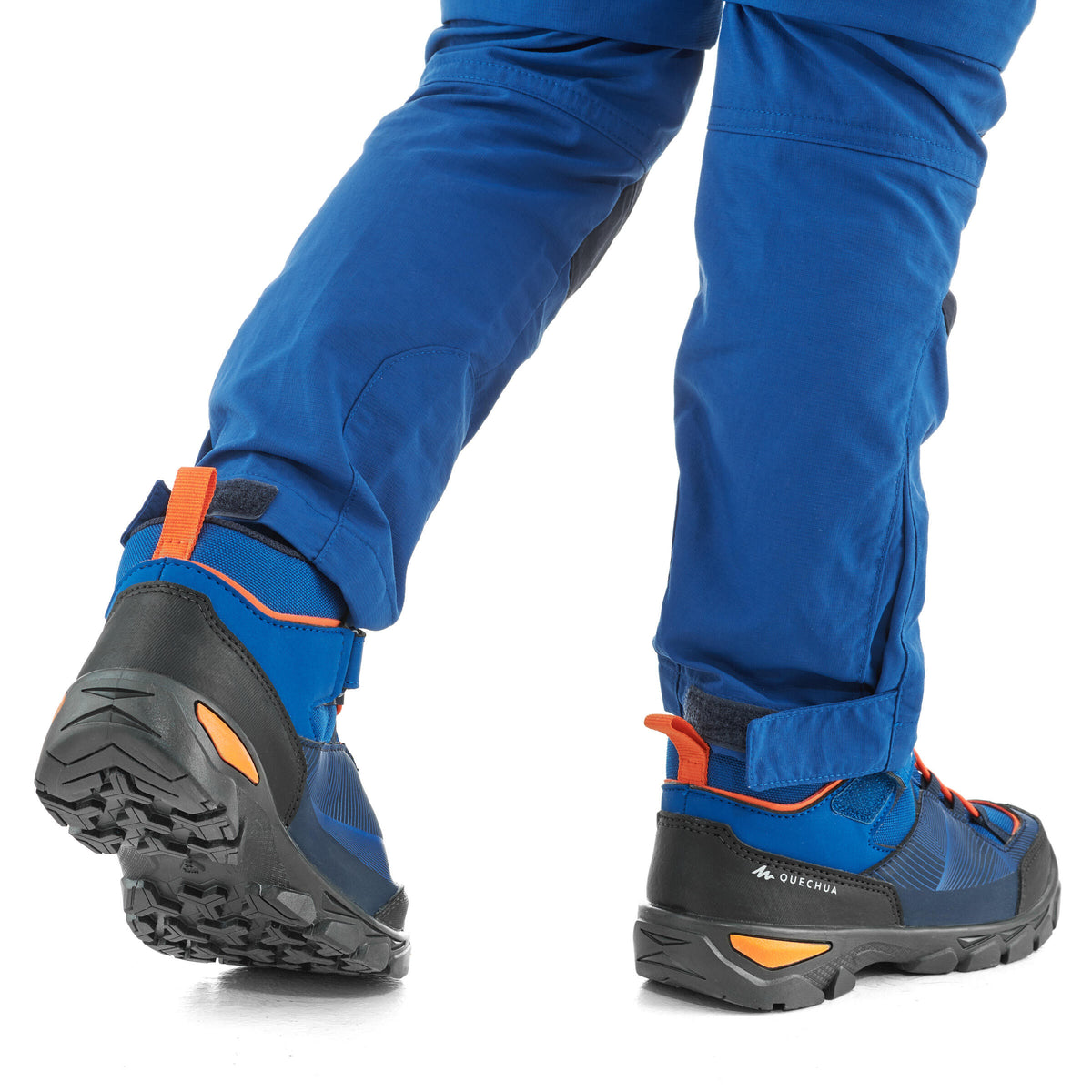 Quechua Kids' Waterproof Walking Shoes - MH120 MID Blue - Size Jr. 10 