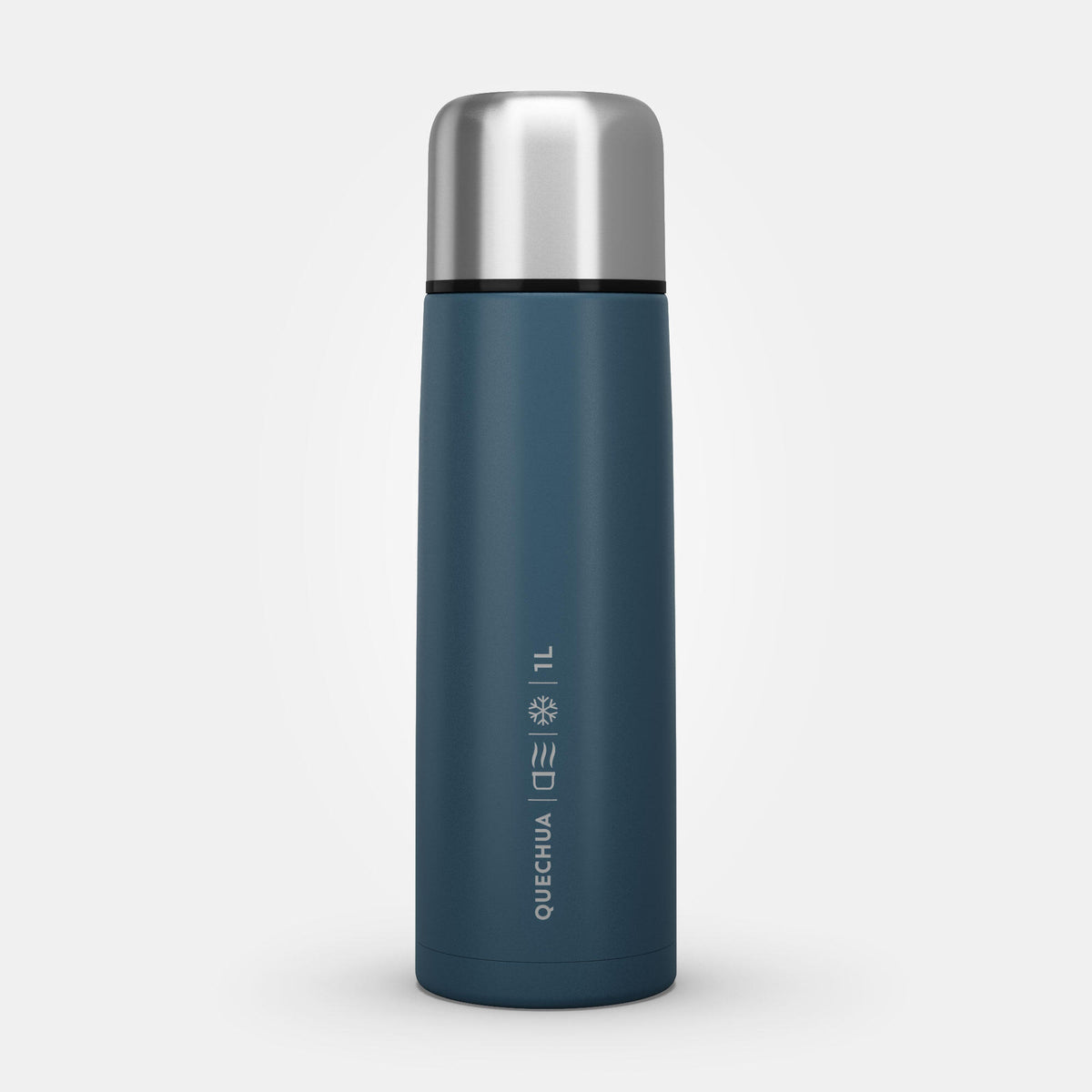 Quechua Stainless Steel Insulated Hiking Bottle 1 L Blue