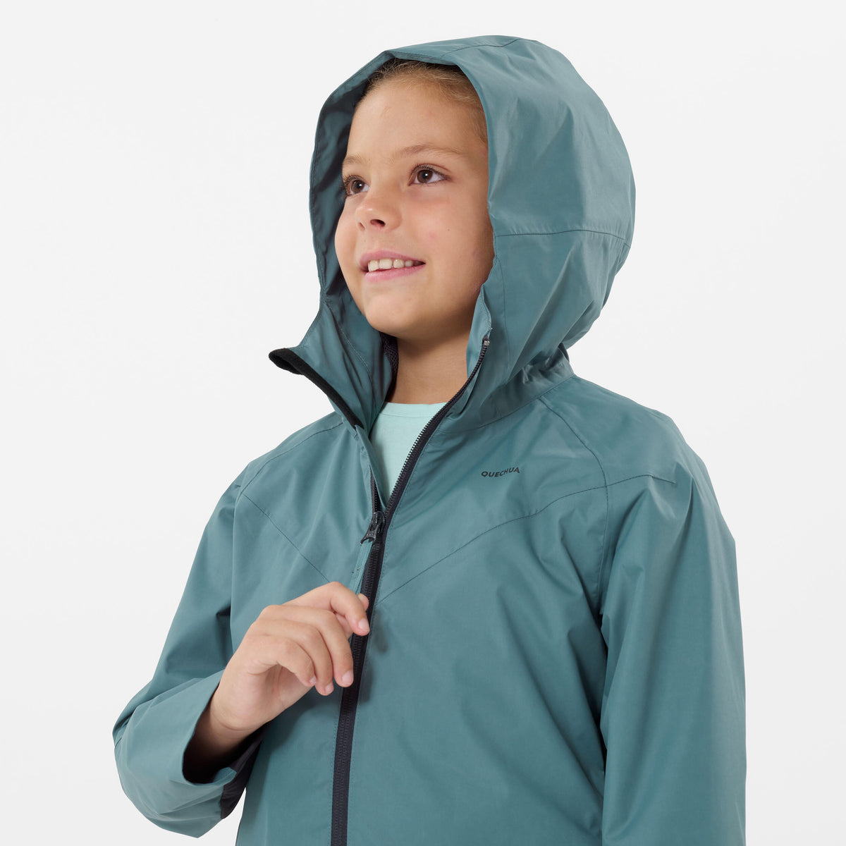 Quechua Kids’ Hiking Waterproof Jacket MH500 7-15 Years 
