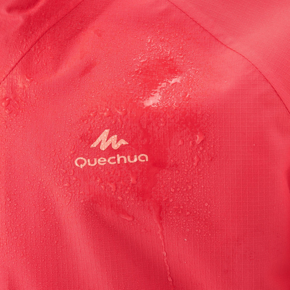 Quechua Kids’ Waterproof Hiking Jacket - MH550 - Coral - Age 7