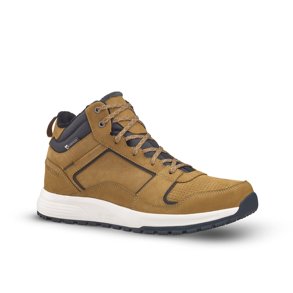 Quechua Men’s Warm And Waterproof Leather Hiking Boots 