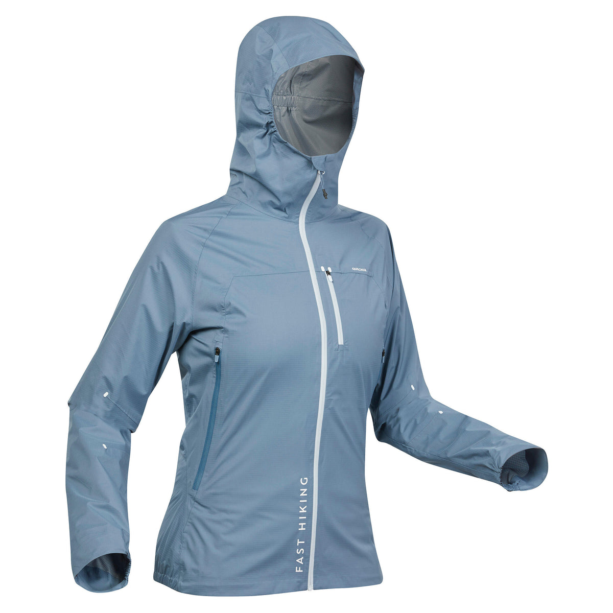 Quechua Women’s Ultra-light Waterproof Fast Hiking Jacket - FH500 Rain 