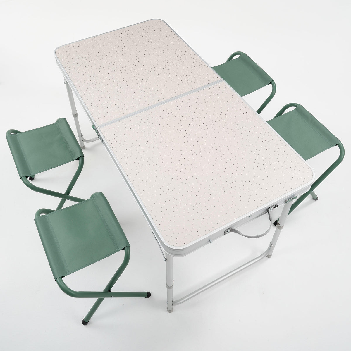 Quechua FOLDING CAMPING TABLE - 4 STOOLS - 4 TO 6 PEOPLE