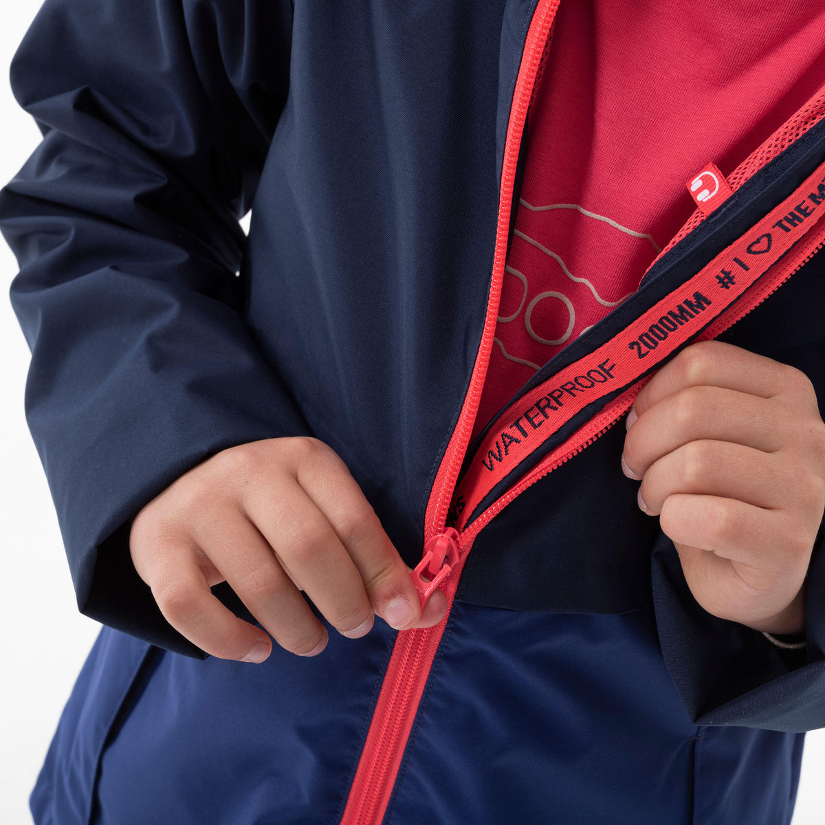Quechua Kids’ Waterproof Hiking Jacket - MH500 Aged 7-15 