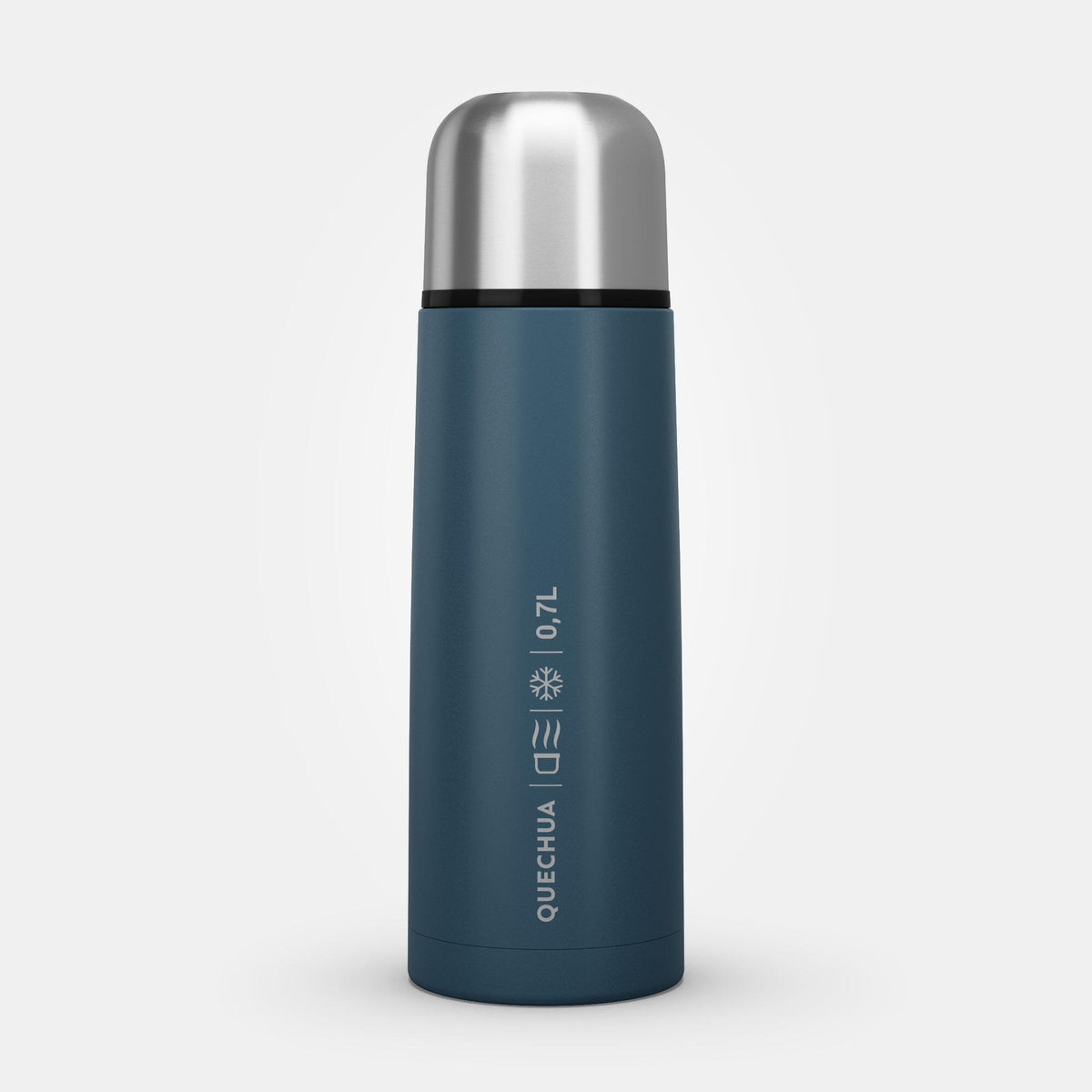 Quechua Stainless Steel Isothermal Hiking Bottle 0.7 Litre Blue