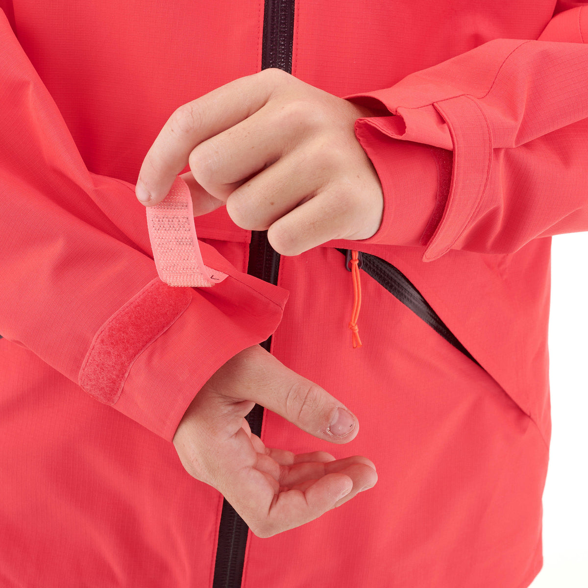 Quechua Kids’ Waterproof Hiking Jacket - MH550 - Coral - Age 7