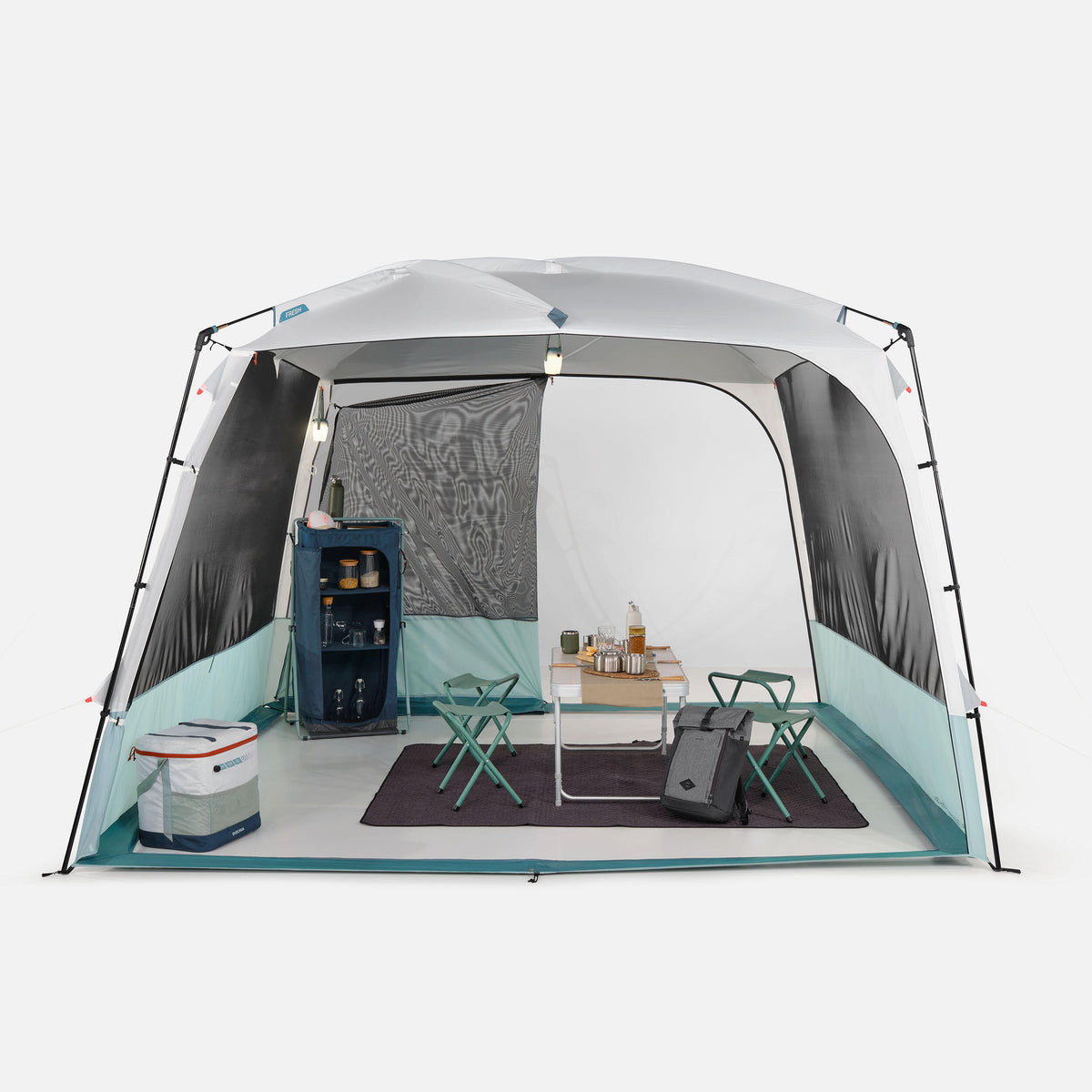 Quechua 10 Man Camping Living Room With Poles 