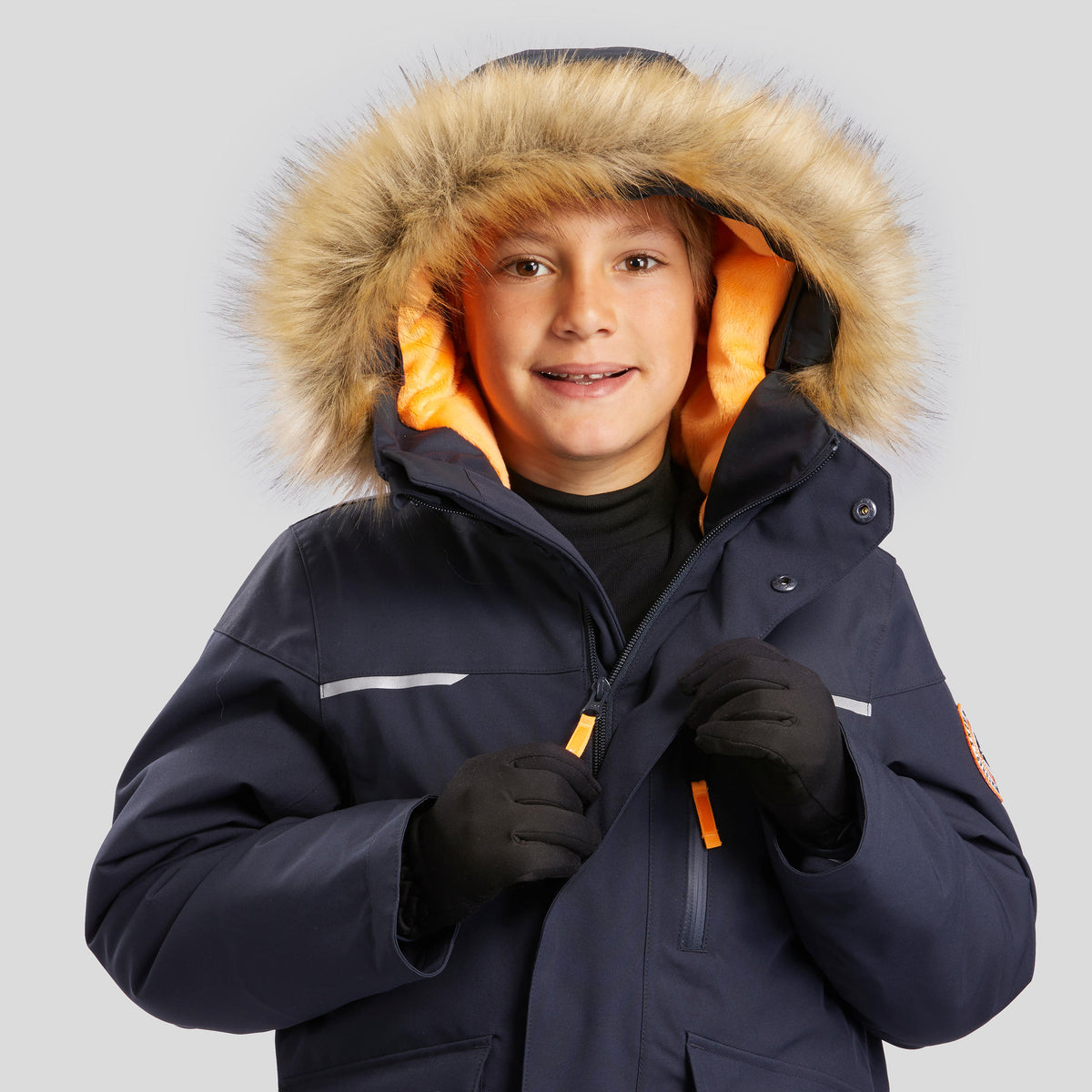 Quechua KIDS’ WARM AND WATERPROOF HIKING PARKA - SH900 -23°C - 7