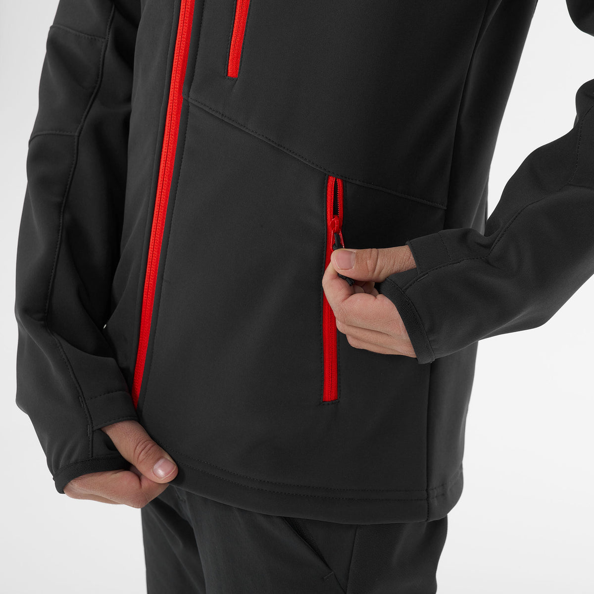 Quechua Kids’ Softshell Hiking Jacket - MH550 Black 
