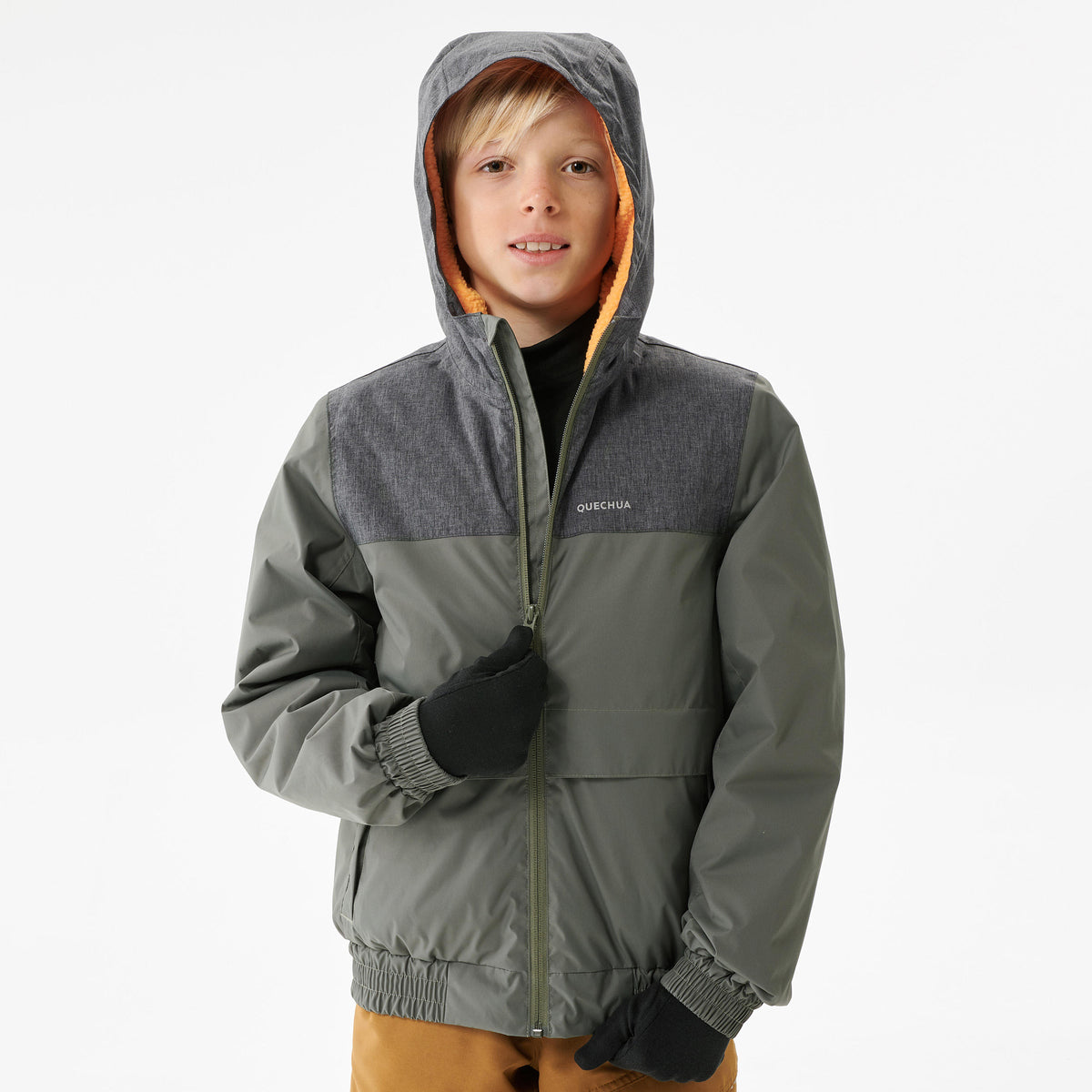 Quechua KIDS’ WARM AND WATERPROOF WINTER HIKING JACKET - SH100 -3.5°C - 7