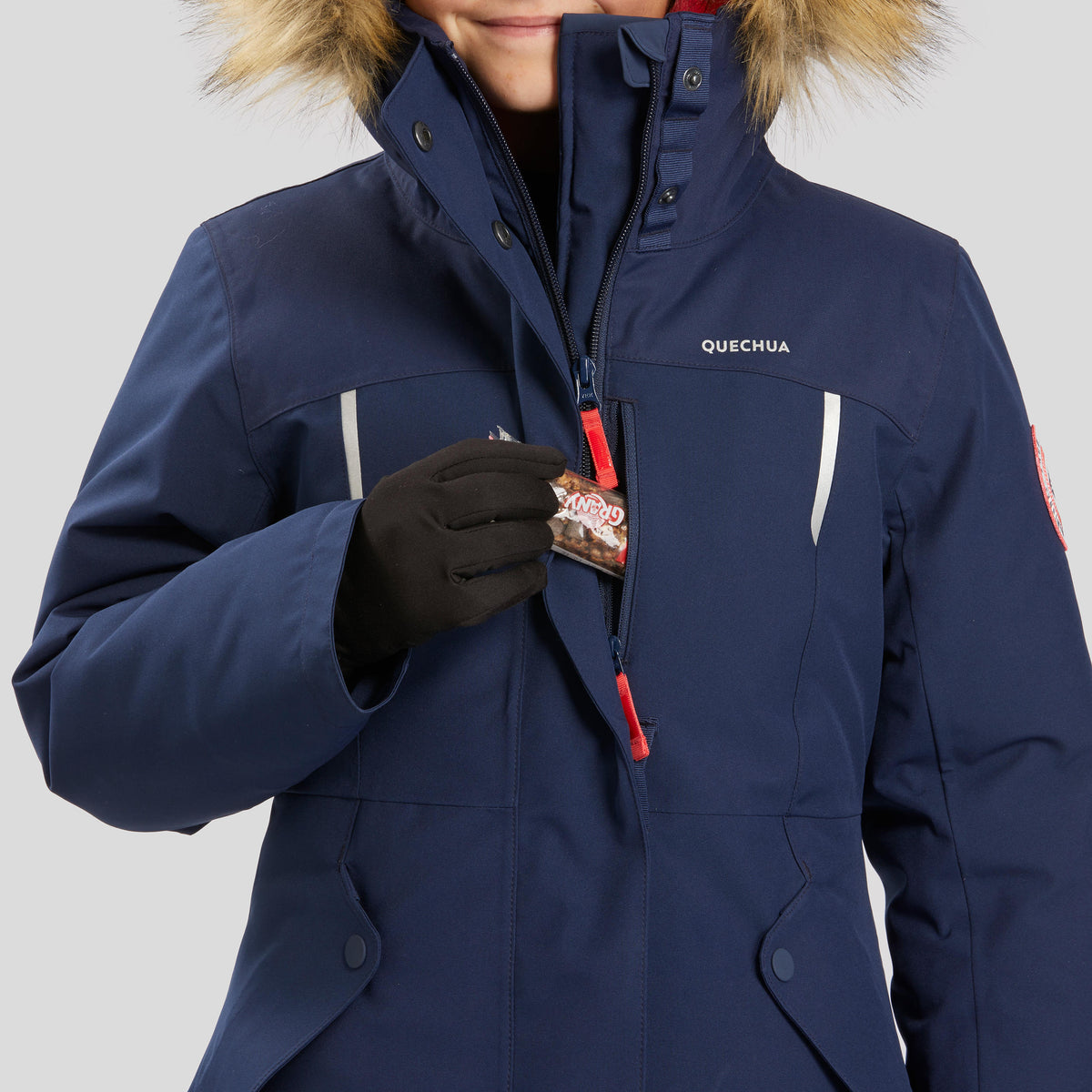 Quechua KIDS’ WARM AND WATERPROOF HIKING PARKA - SH900 -17°C - 7