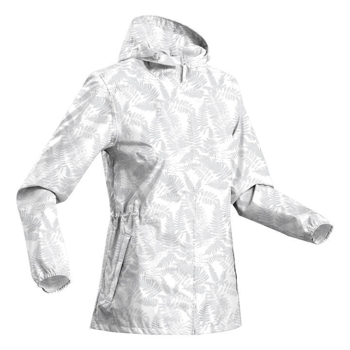 Quechua Refurbished Womens Windproof And Water-repellent Hiking Jacket 