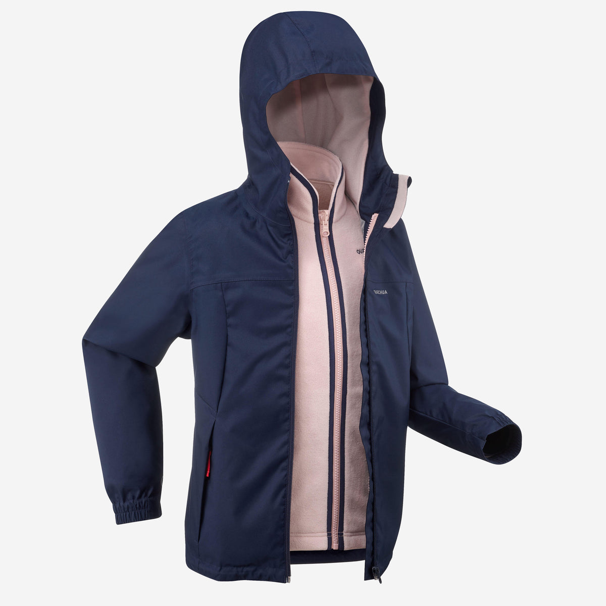 Quechua 3-in-1 WARM AND WATERPROOF HIKING JACKET - SH100 -0.5°C - CHILDREN 7 