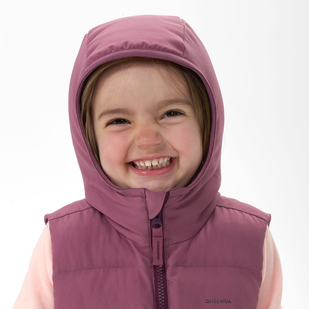 Quechua Kids’ Hiking Sleeves Padded Jacket - Age 2-6 Years 