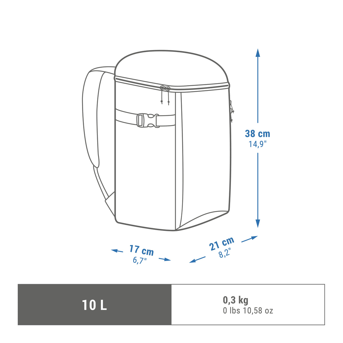 Quechua Isothermal Backpack 10 L 