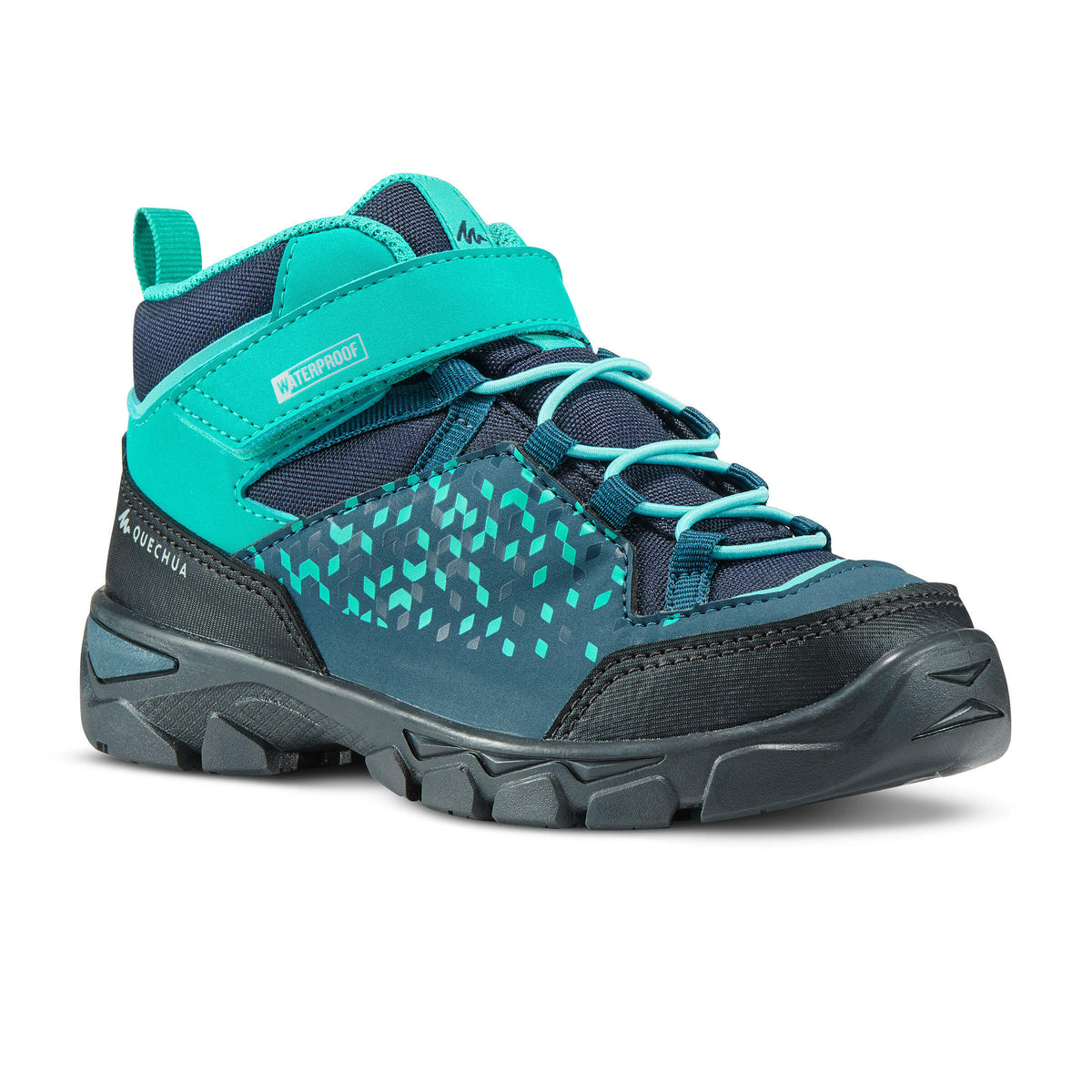 Quechua Kids’ Waterproof Hiking Shoes - MH120 MID 28 TO 34 