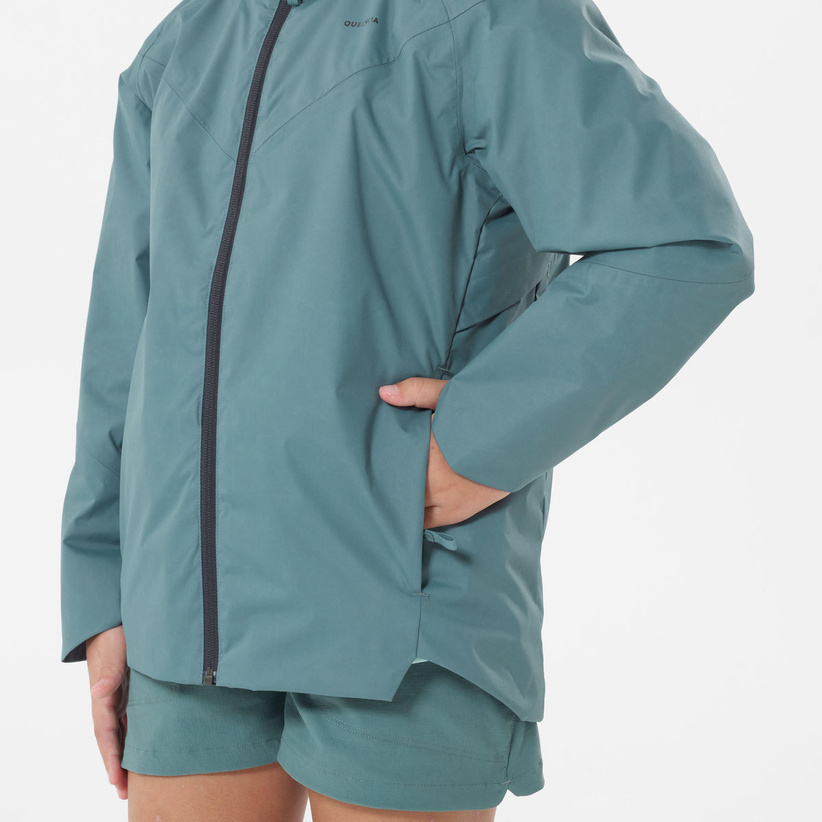 Quechua Kids’ Hiking Waterproof Jacket MH500 7-15 Years 