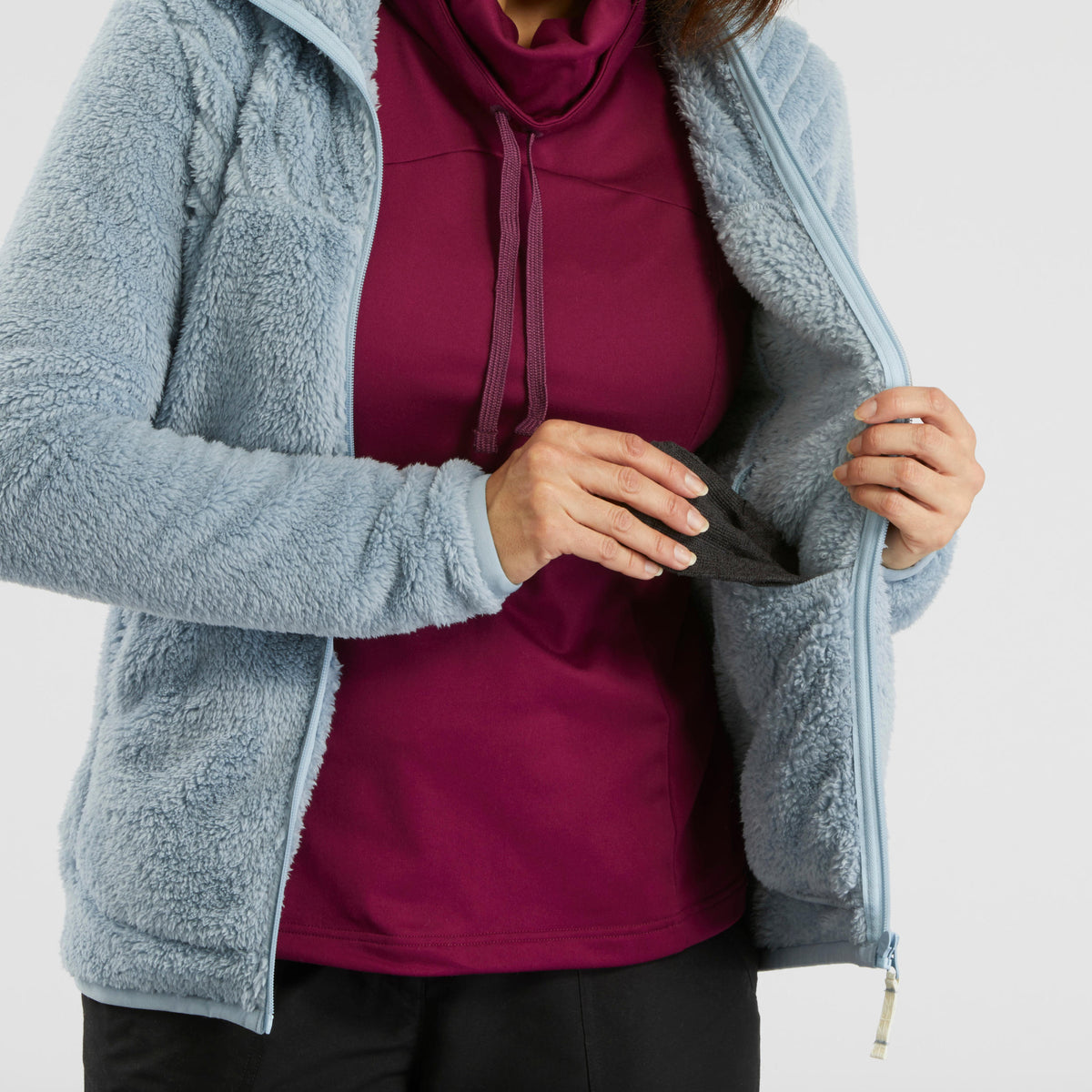 Quechua Women's Warm Fleece Hiking Jacket - SH100 ULTRA