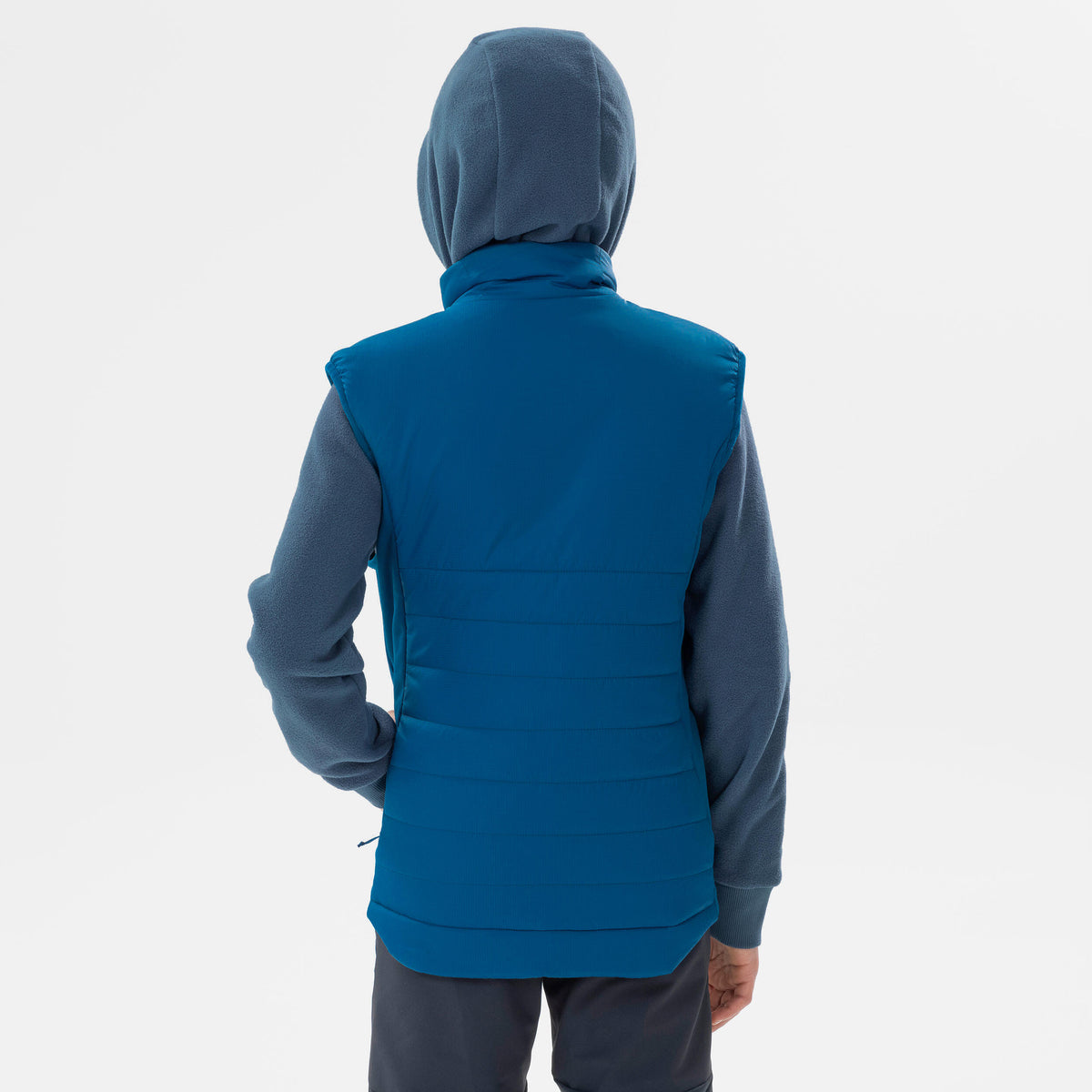 Quechua Kids' 7-15 Years Hiking Hybrid Padded Sleeveless Jacket 