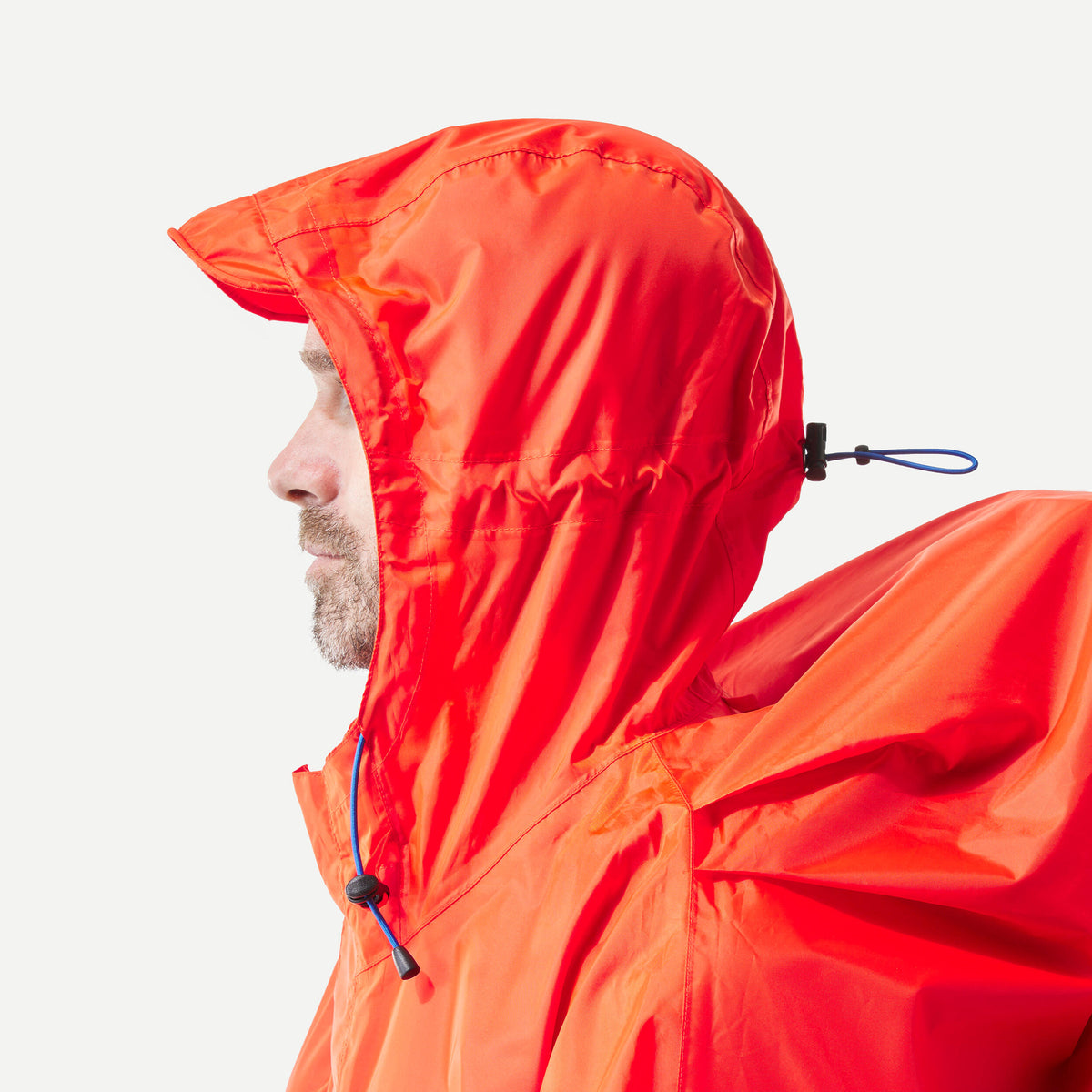 Quechua Hiking Rain Poncho - MT900 - 75L - Red 