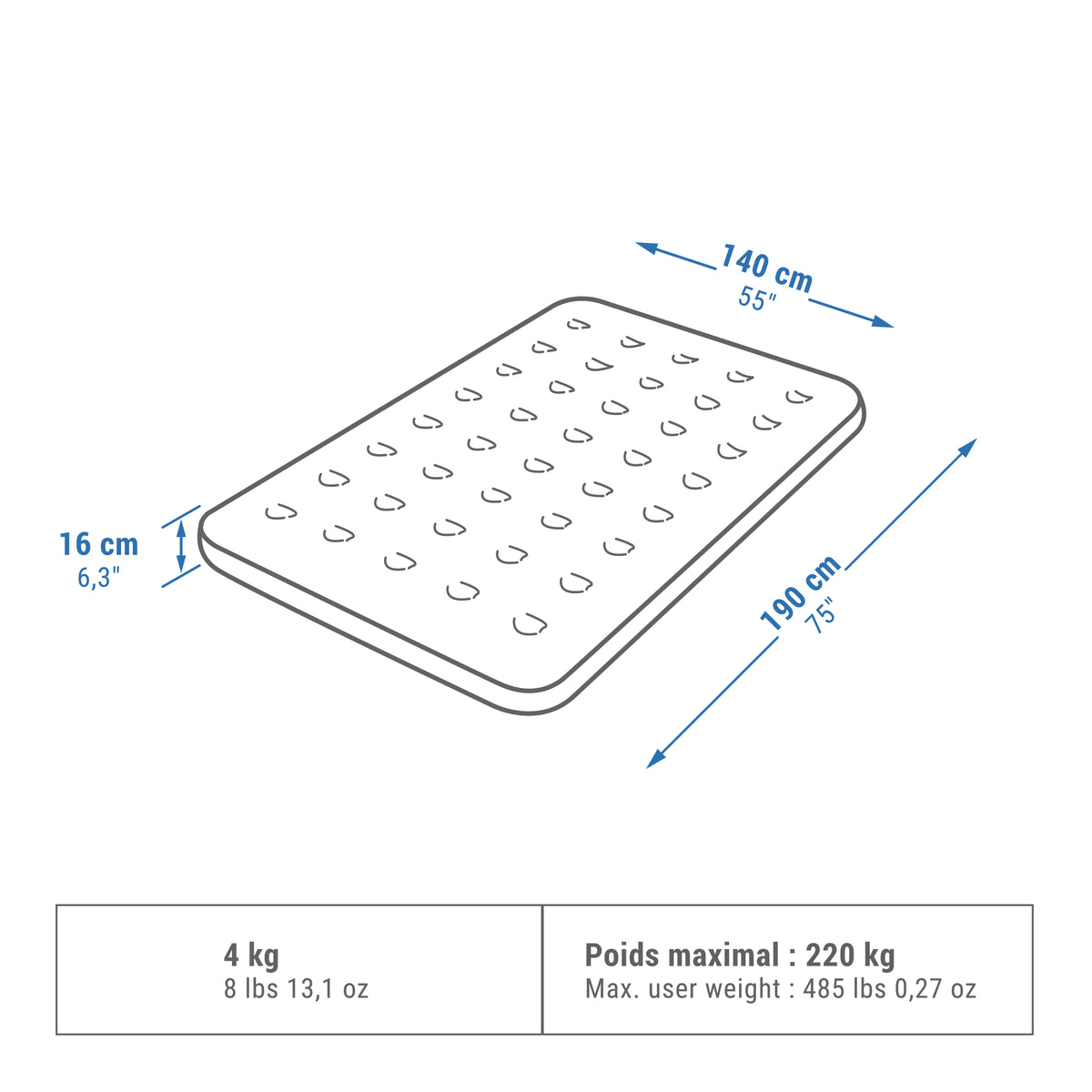 Quechua Double Air Mattress 