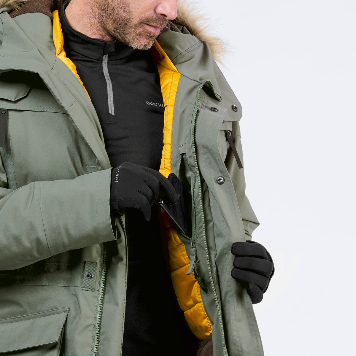 Quechua Men’s Winter Waterproof Hiking Parka - SH900 