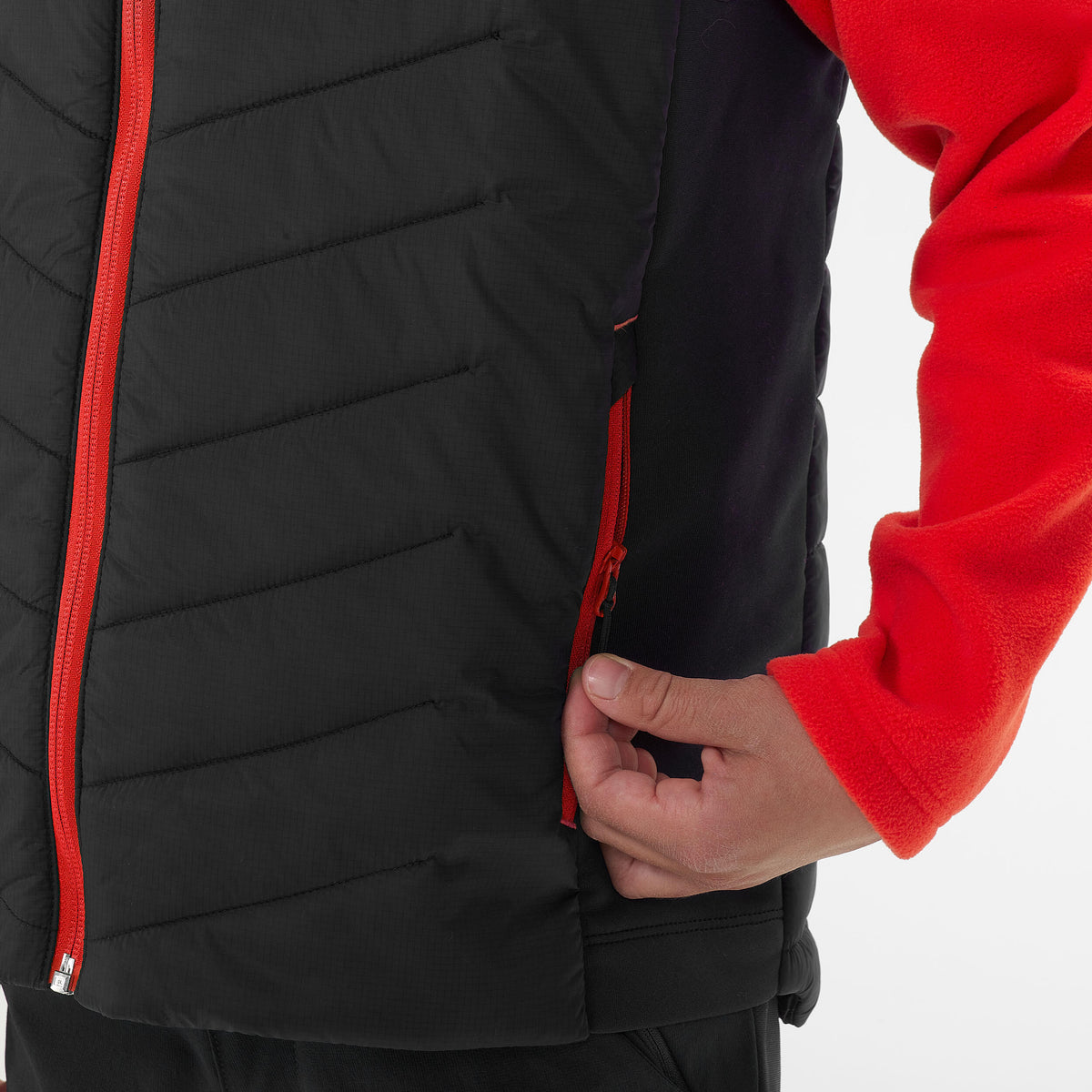 Quechua Kids' 7-15 Years Hiking Hybrid Padded Sleeveless Jacket 