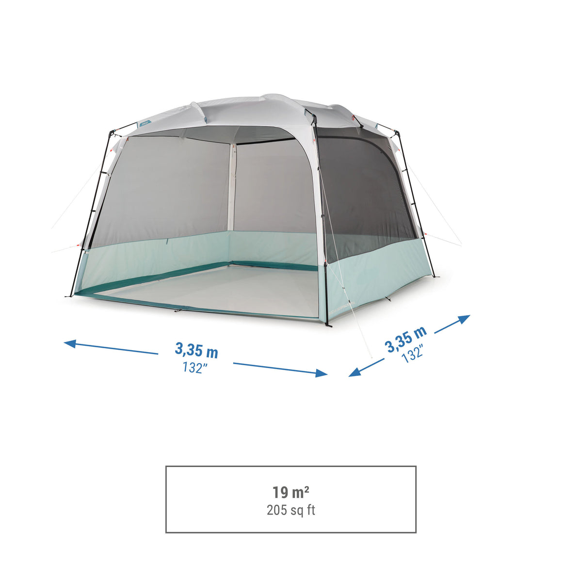 Quechua 10 Man Camping Living Room With Poles 