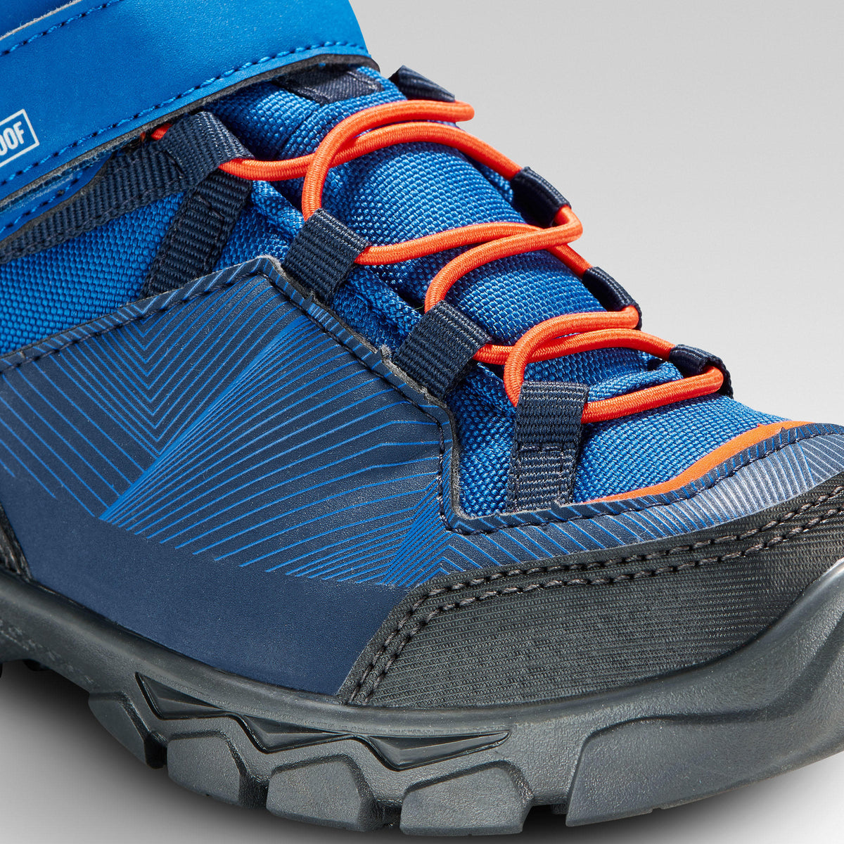 Quechua Kids' Waterproof Walking Shoes - MH120 MID Blue - Size Jr. 10 