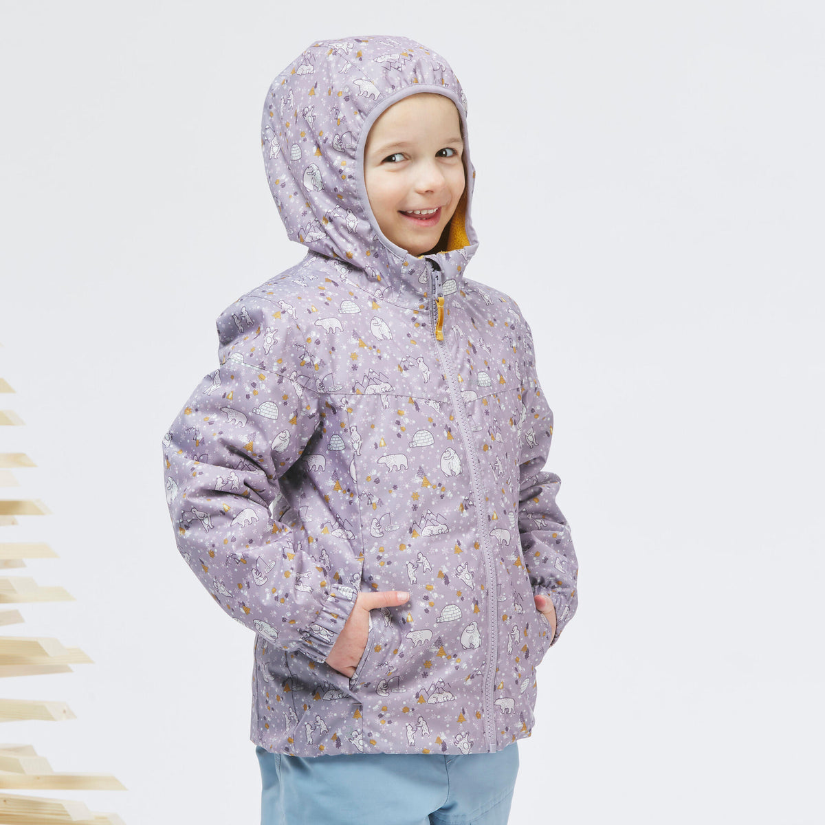 Quechua KIDS’ WATERPROOF WINTER HIKING JACKET -SH100 - AGE 2